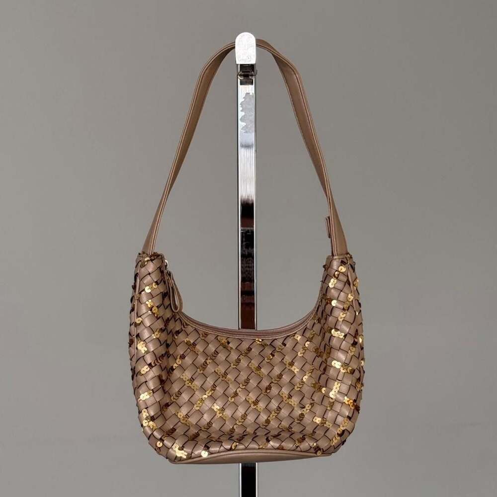 Relic Woven Sequin Shoulder Bag